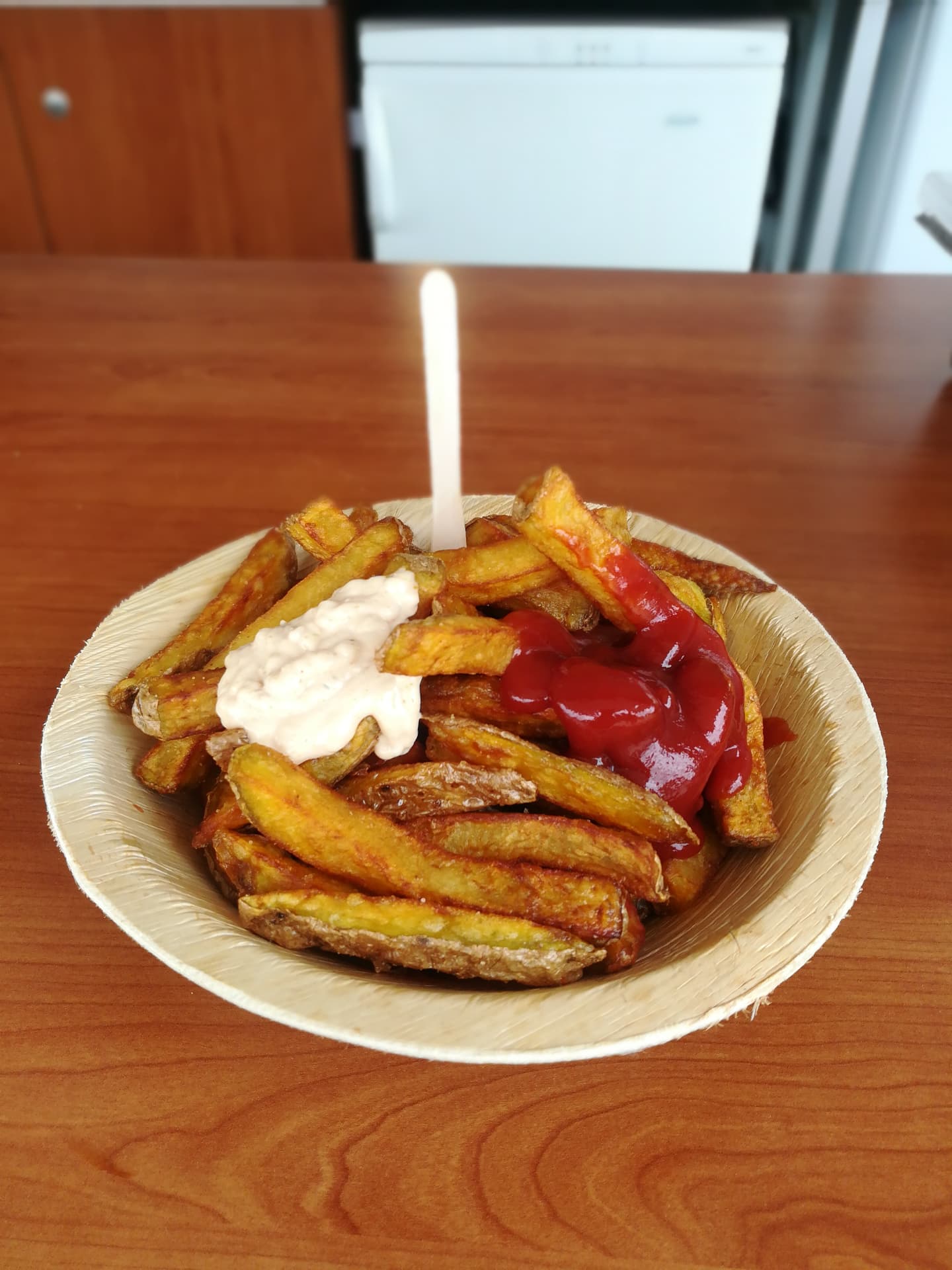Pommes aus frischen Kartoffeln